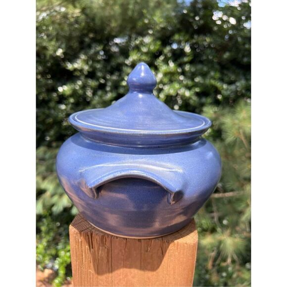 Vintage Shelton Pottery Canister Seagrove NC - Picture 5 of 9